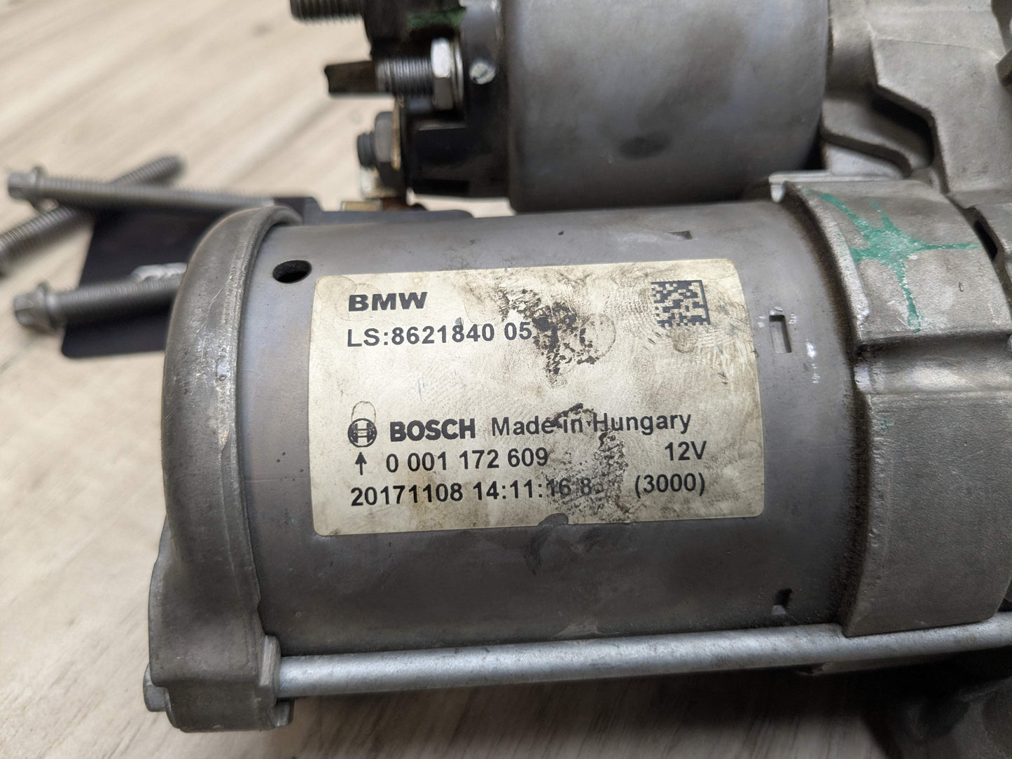 16-20 OEM BMW F22 F23 F30 F32 F33 F36 G01 G12 G30 BOSCH Engine B58 Starter Motor