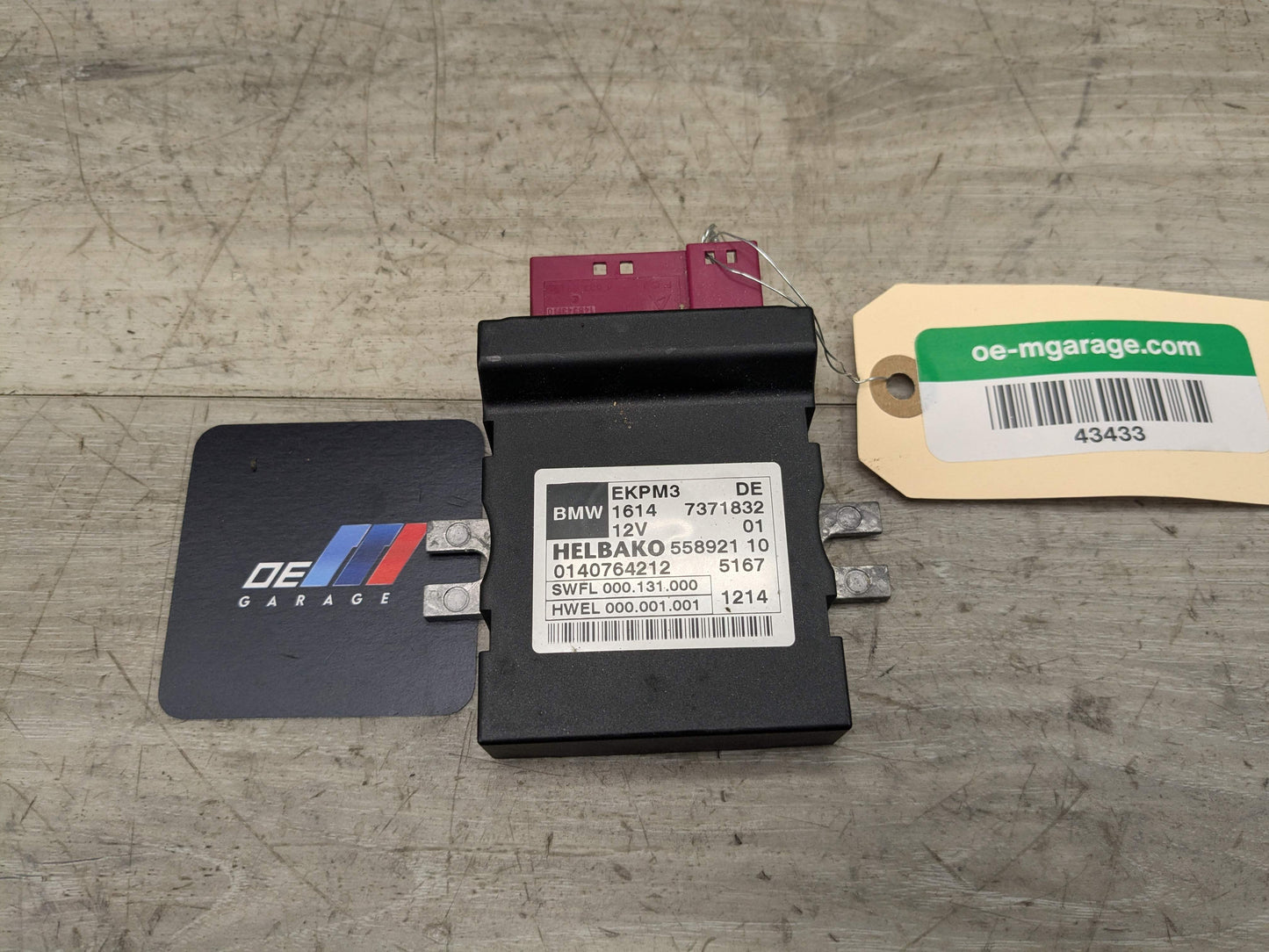 OEM BMW F02 F10 F22 F30 F36 N20 N55 Helbako Fuel Pump Relay Control Module EKPM3