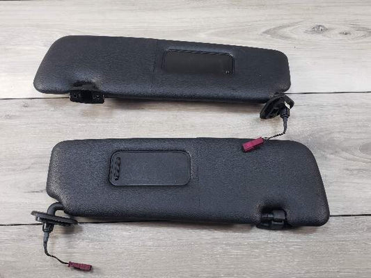 BMW 07-10 E93 335i Coupe Right Left Sun Visor Anthracite Black SET Pre LCI