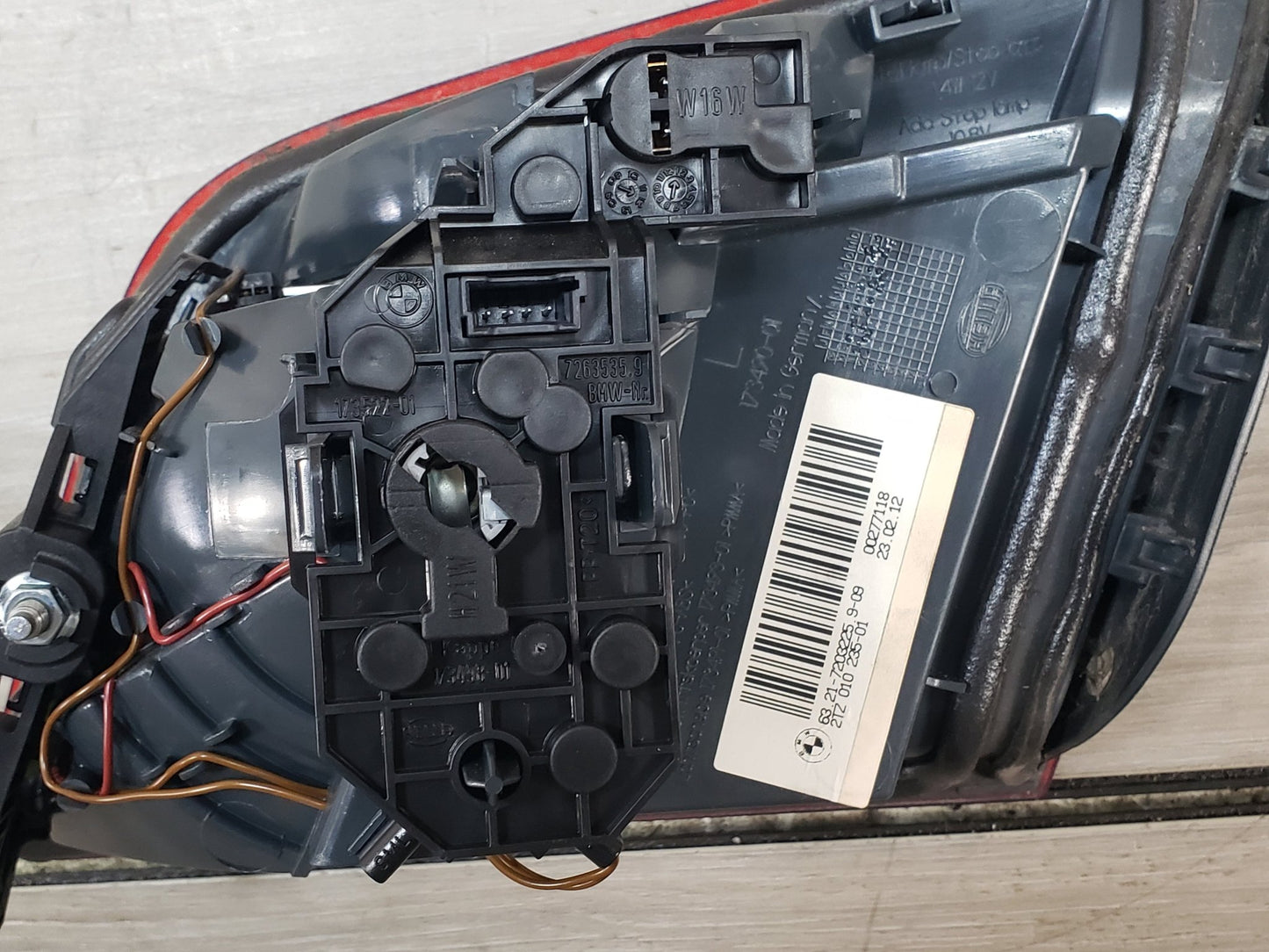 11-13 OEM BMW F10 528 535 550 M5 Rear Driver Left Side Inner Trunk Tail Light