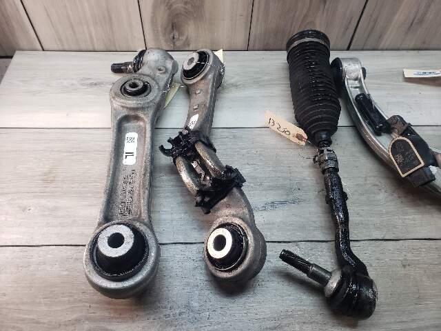 BMW 10-13 F10 528i Driver Left Upper Lower Control Arm Wishbone Tie Rod Pre LCI