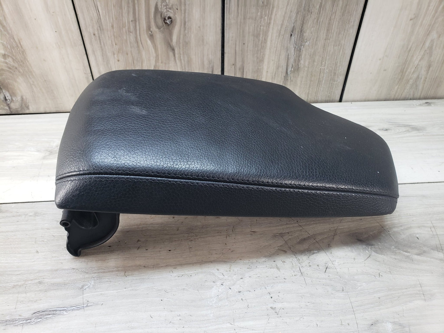 BMW 12-15 F30 335i Center Armrest Tray Console Leather Black Pre LCI