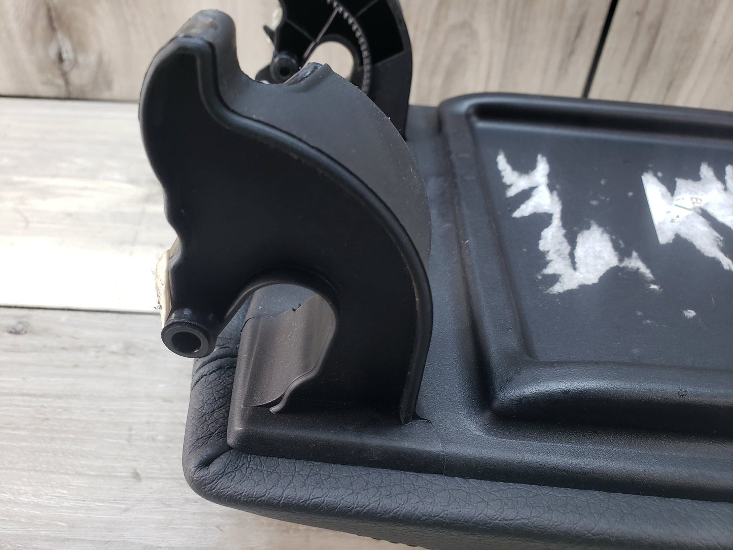 BMW 12-15 F30 335i Center Armrest Tray Console Leather Black Pre LCI