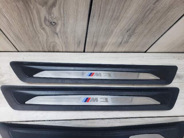 BMW 12-15 F80 M3 Front Rear Door Sill Cover Trims Entrance SET Pre LCI