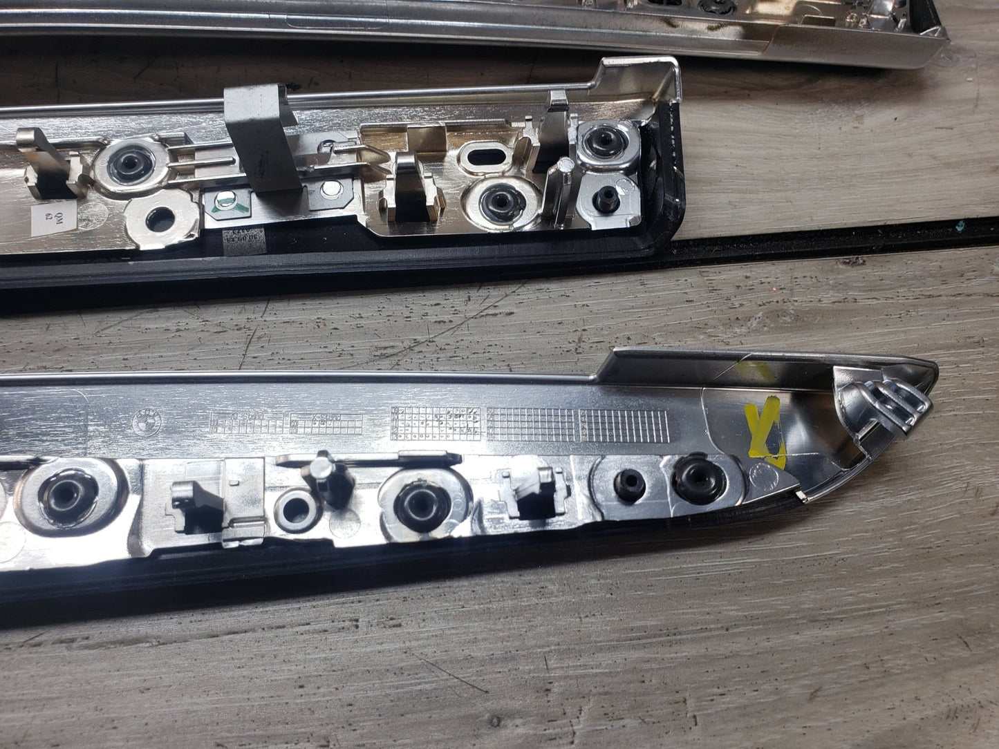 BMW 14-16 F10 M5 Dash Door Panel Wood Trim Set Of 6 LCI