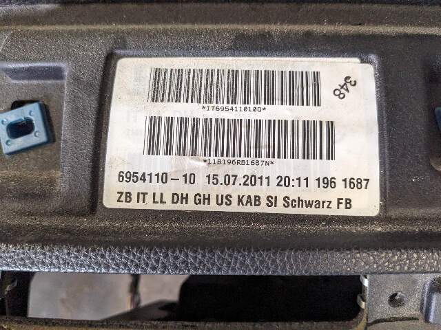 07-13 OEM BMW E93 335 M3 Convertible Dashboard Panel Dash BLACK W/ NAVIGATION