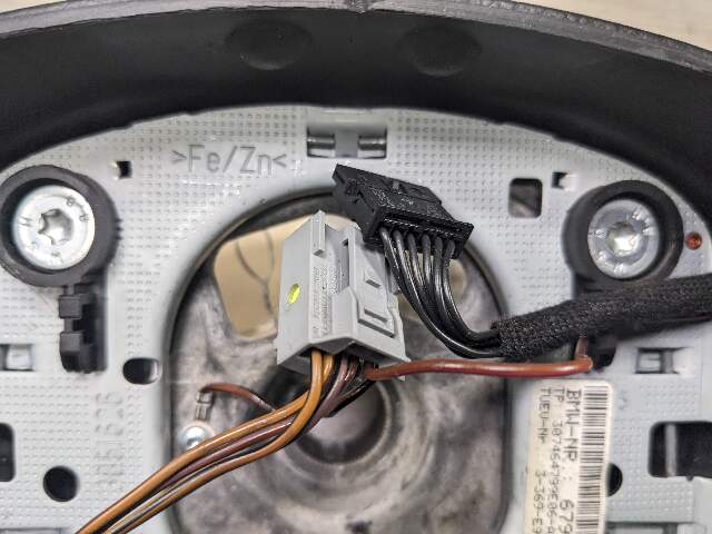 OEM BMW E88 E82 E90 E92 E93 Sport Steering Wheel Black Leather AT w/ Shifters
