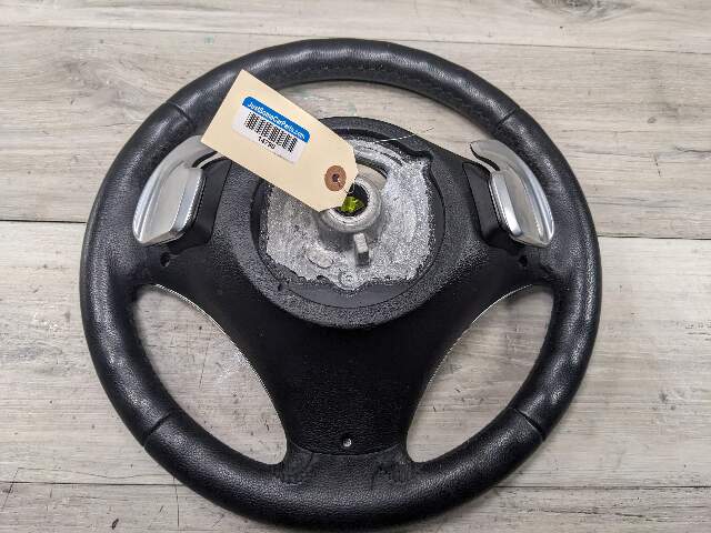 OEM BMW E88 E82 E90 E92 E93 Sport Steering Wheel Black Leather AT w/ Shifters