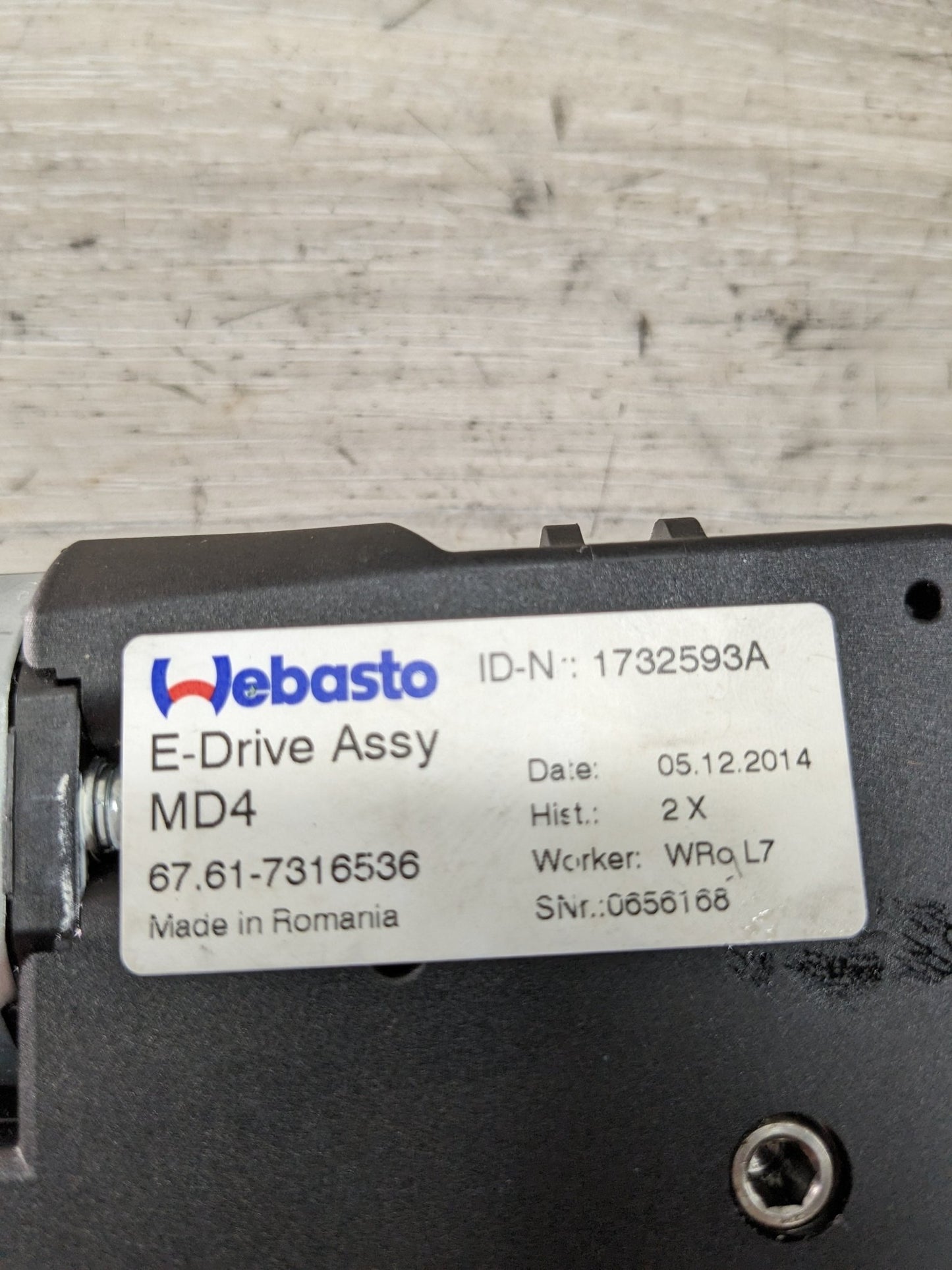 12-18 OEM BMW F30 F32 F36 F90 G11 G12 G30 Upper Sunroof Power Motor Drive Unit