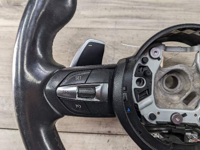 OEM BMW F32 F30 F22 F36 F33 Steering Wheel M Sport Black Leather w/ Shifters