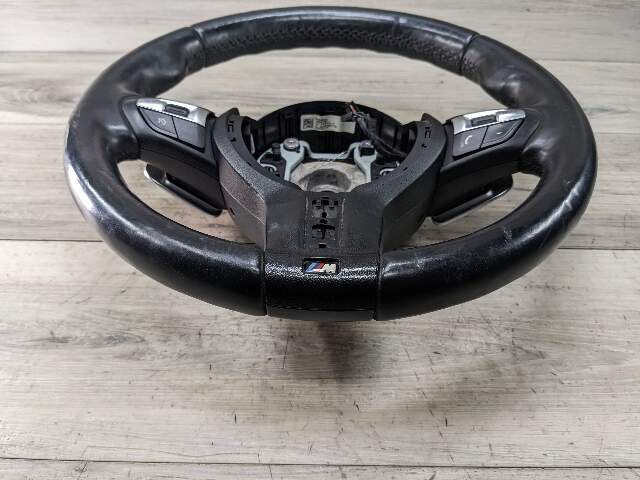 OEM BMW F32 F30 F22 F36 F33 Steering Wheel M Sport Black Leather w/ Shifters