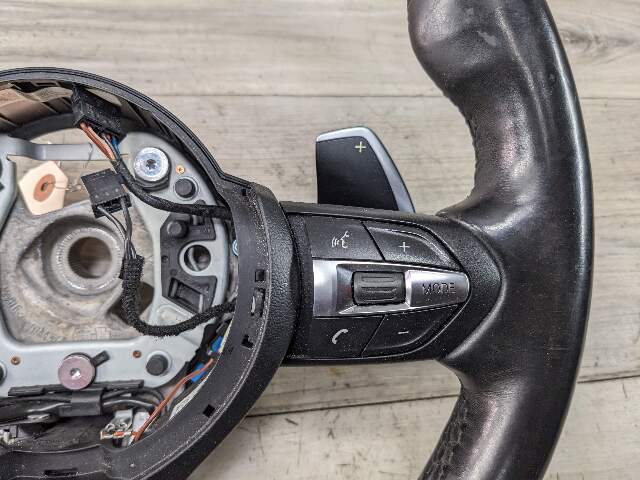 OEM BMW F32 F30 F22 F36 F33 Steering Wheel M Sport Black Leather w/ Shifters
