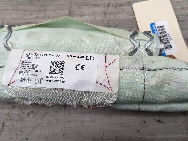 OEM BMW F30 F36 F80 M3 335 430 Left Driver Roof Head Air Bag Airbag Curtain