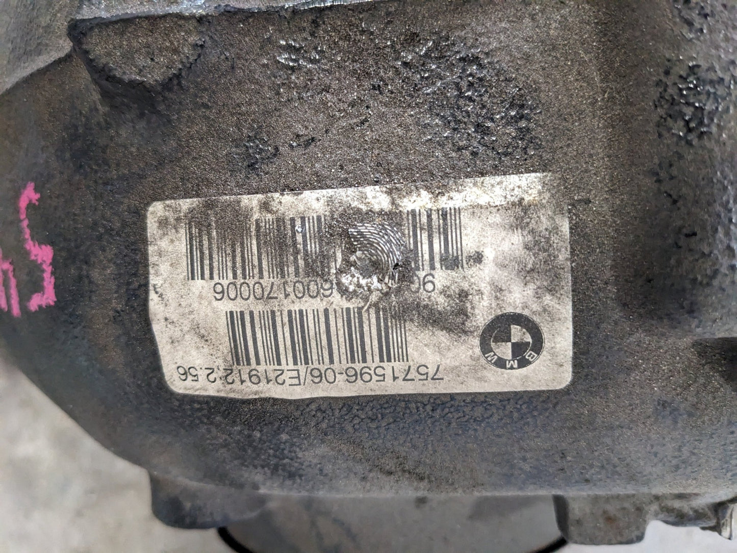 09-16 OEM BMW E89 Z4 35is N54 DCT REAR Differential Axle Carrier Ratio 2.56