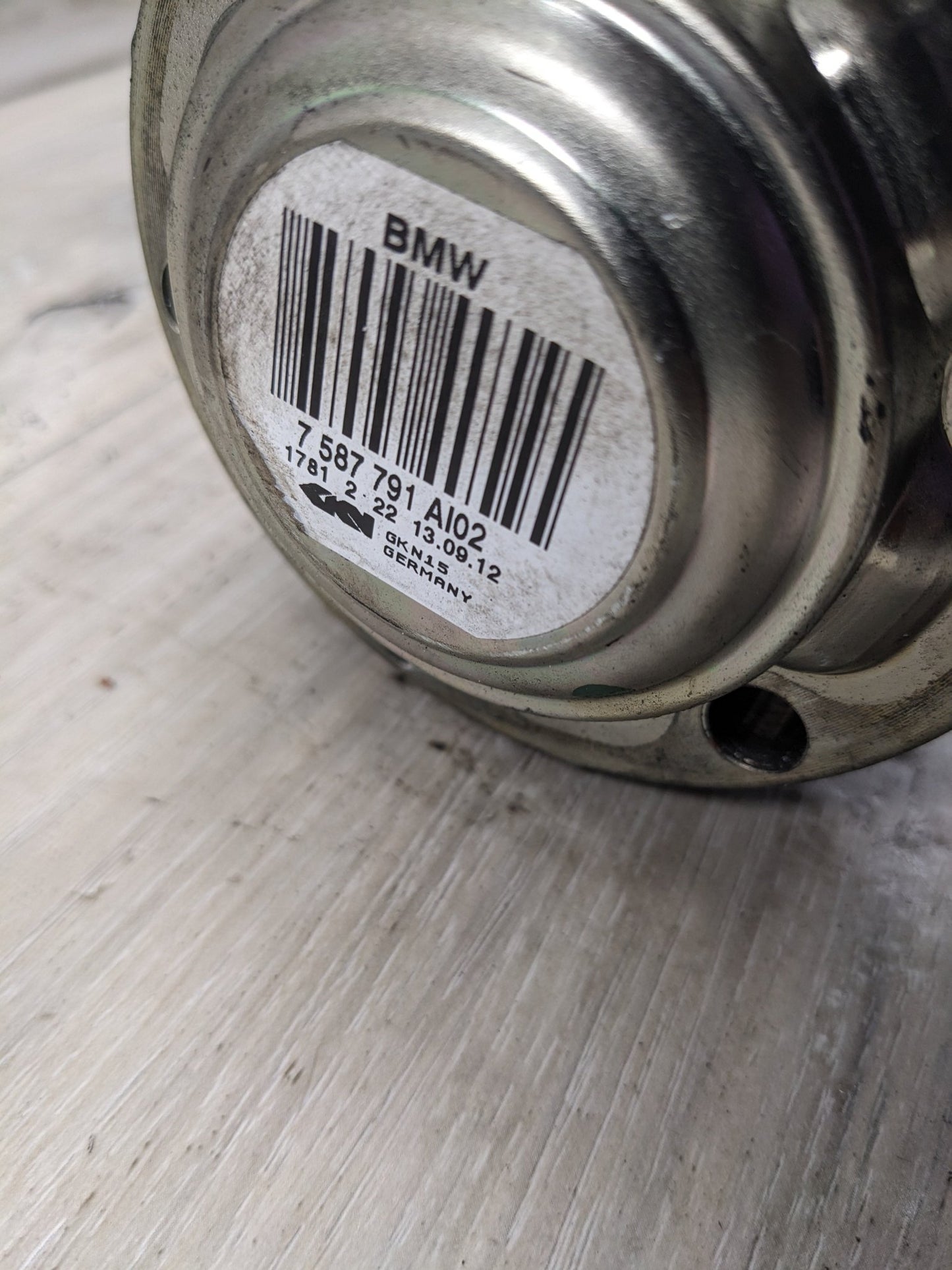 09-16 OEM BMW E89 Z4 35i 35is N54 Rear Left Driver Side Output Half Shaft Axle