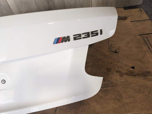 14-20 OEM BMW F23 Rear Trunk Lid Panel Assembly White