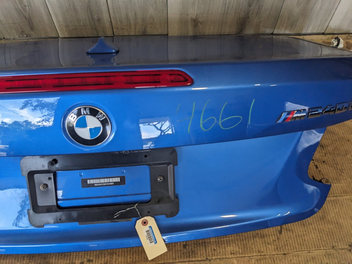 14-19 OEM BMW F23 LCI Rear Trunk Lid Panel Assembly Blue