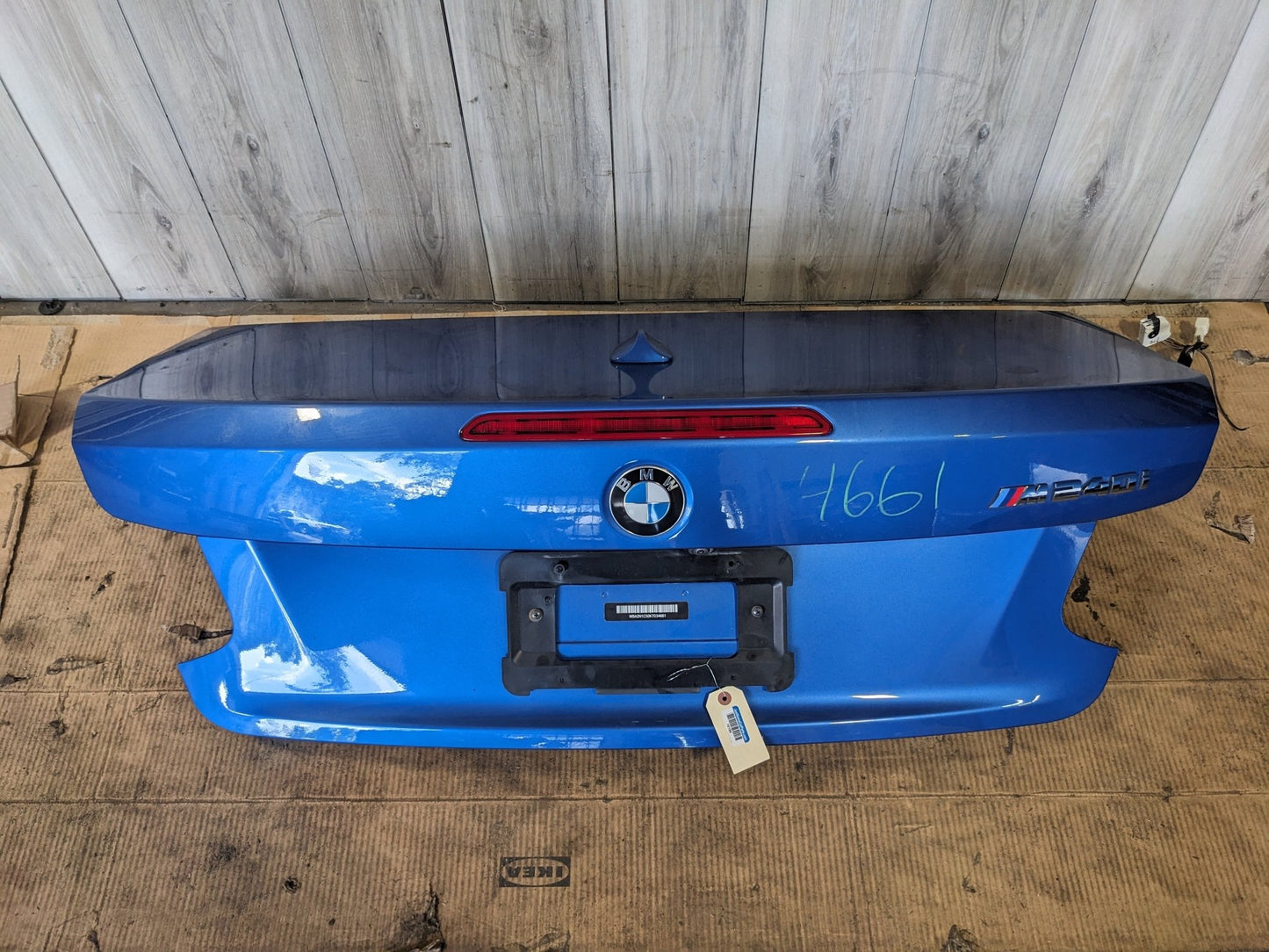 14-19 OEM BMW F23 LCI Rear Trunk Lid Panel Assembly Blue