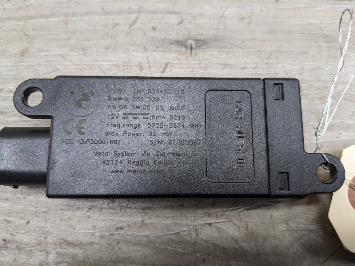 OEM BMW F23 F33 F83 F12 M4 M6 Convertible DWA Alarm System Control Module Unit