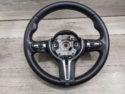 OEM BMW F80 F82 F87 M2 M3 M4 Steering Wheel M SPORT Black Leather w/o Shifters