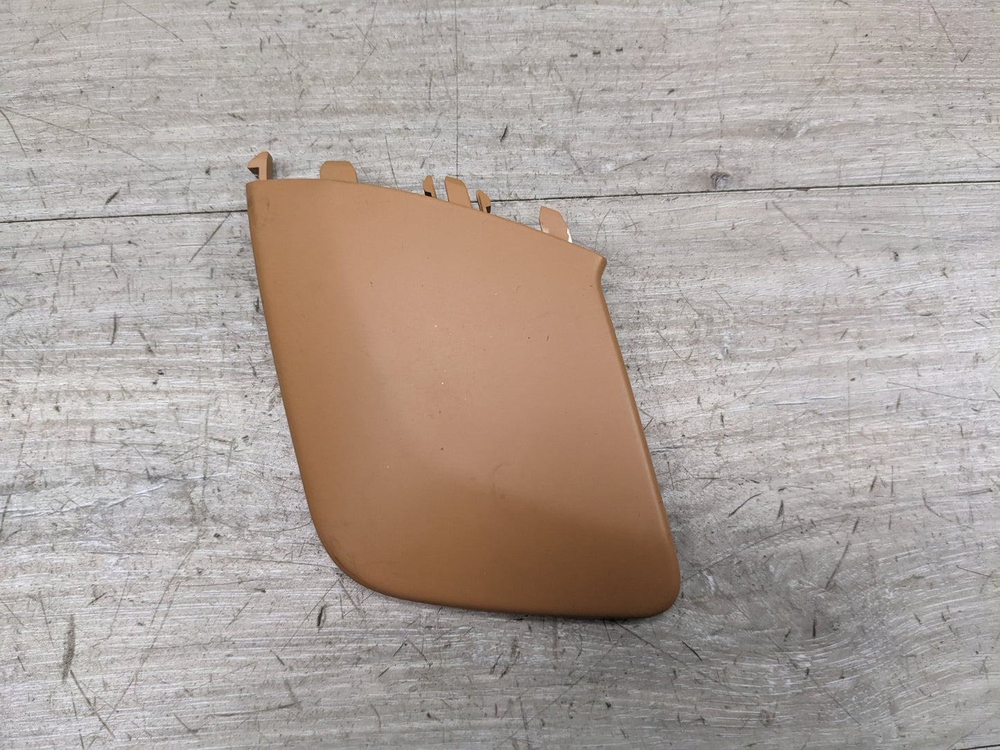 10-16 OEM Porsche Panamera Front Right Lower Seat Trim Cover Panel Beige