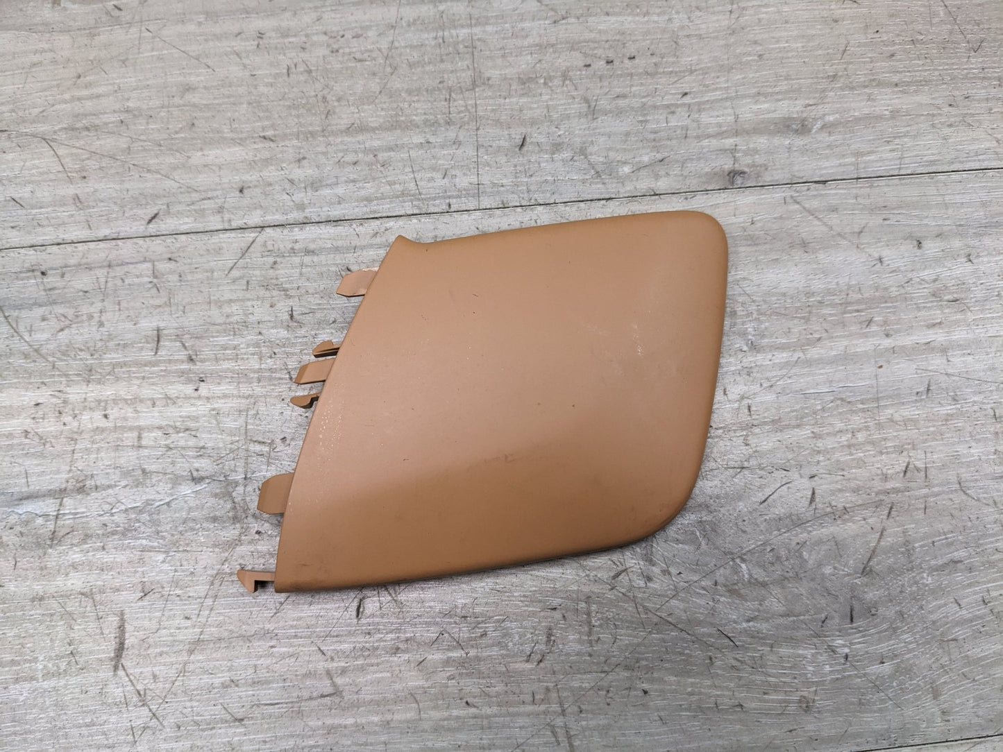 10-16 OEM Porsche Panamera Front Right Lower Seat Trim Cover Panel Beige