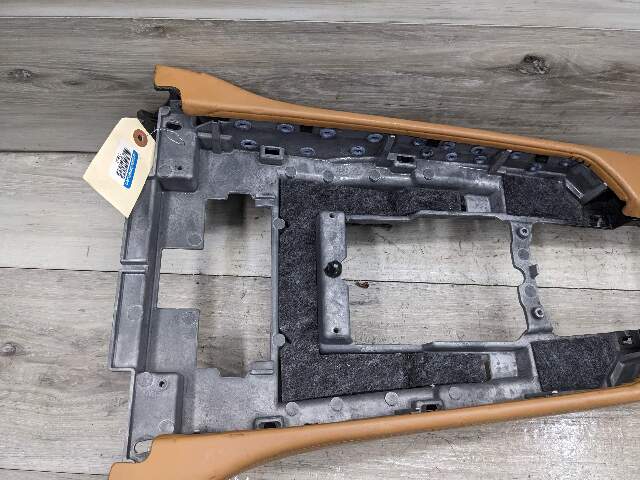 10-16 OEM Porsche Panamera Front Center Console Armrest Assembly Beige