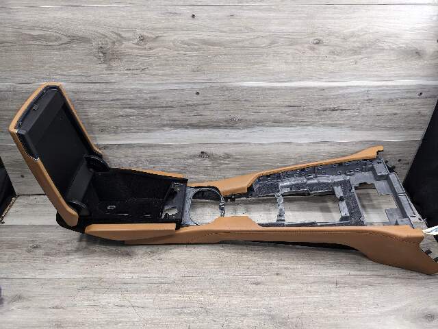 10-16 OEM Porsche Panamera Front Center Console Armrest Assembly Beige
