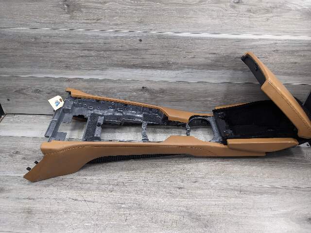10-16 OEM Porsche Panamera Front Center Console Armrest Assembly Beige