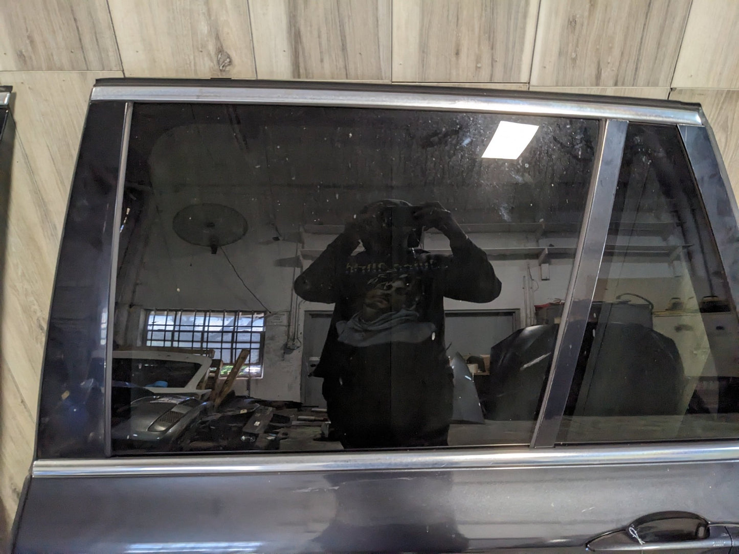 14-18 OEM BMW F15 F85 X5 M REAR LEFT Driver Side Door Shell Panel Blue