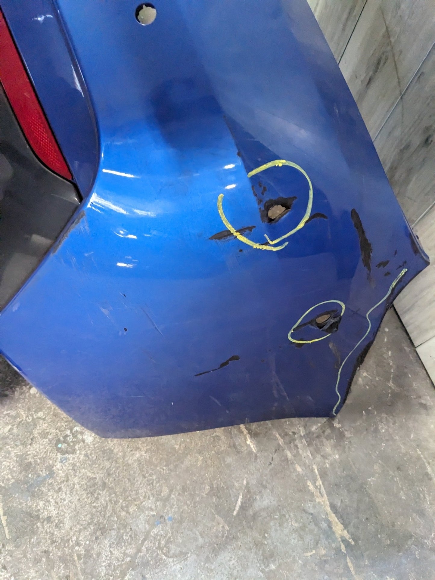 14-20 OEM BMW F22 F23 228 M235 M240 REAR Bumper Cover Trim M-SPORT Blue*DAMAGED