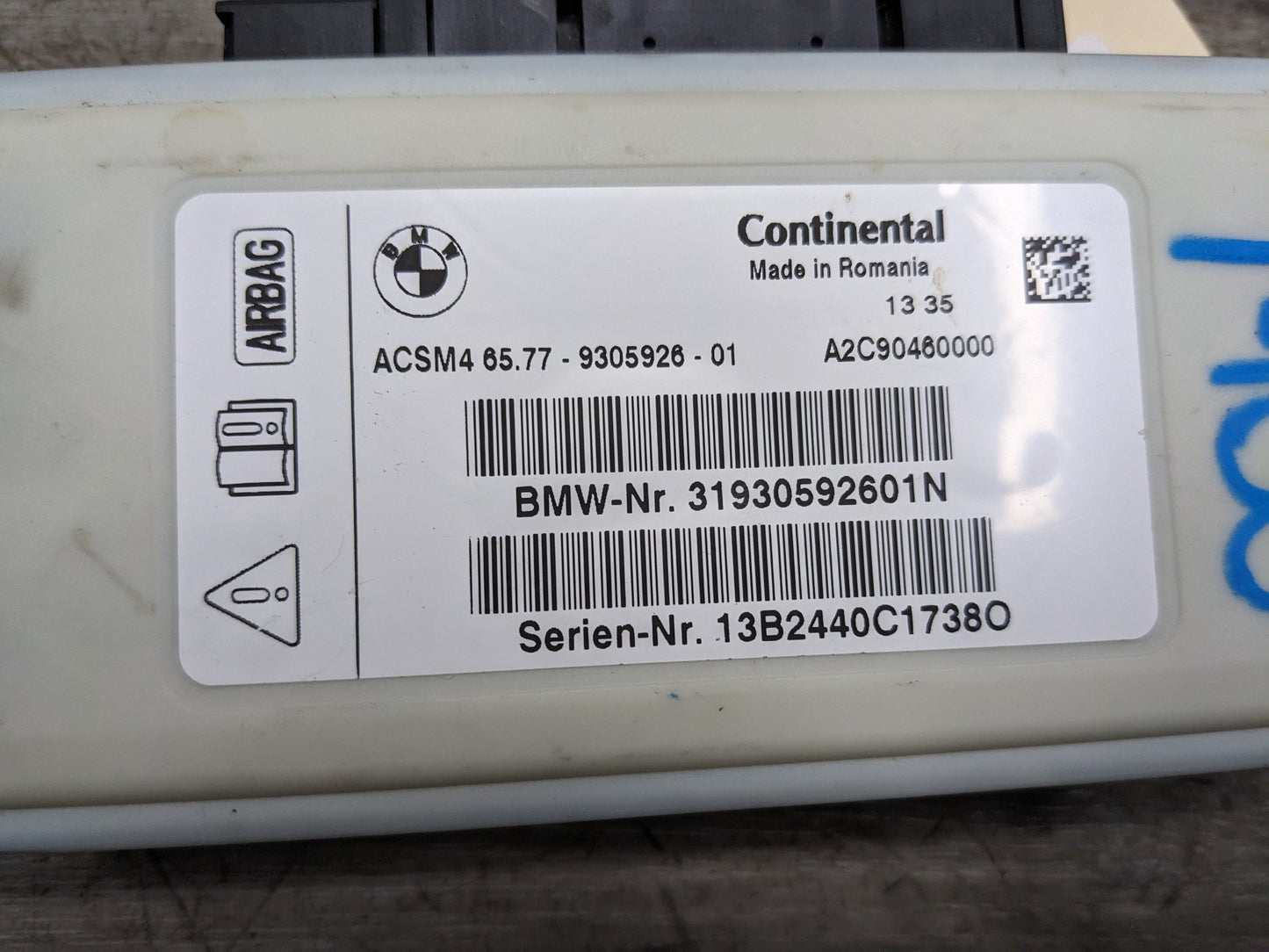 OEM BMW F22 F30 F06 F10 F12 F13 F15 F16 F85 F86 SRS Airbag Control Module ACSM4