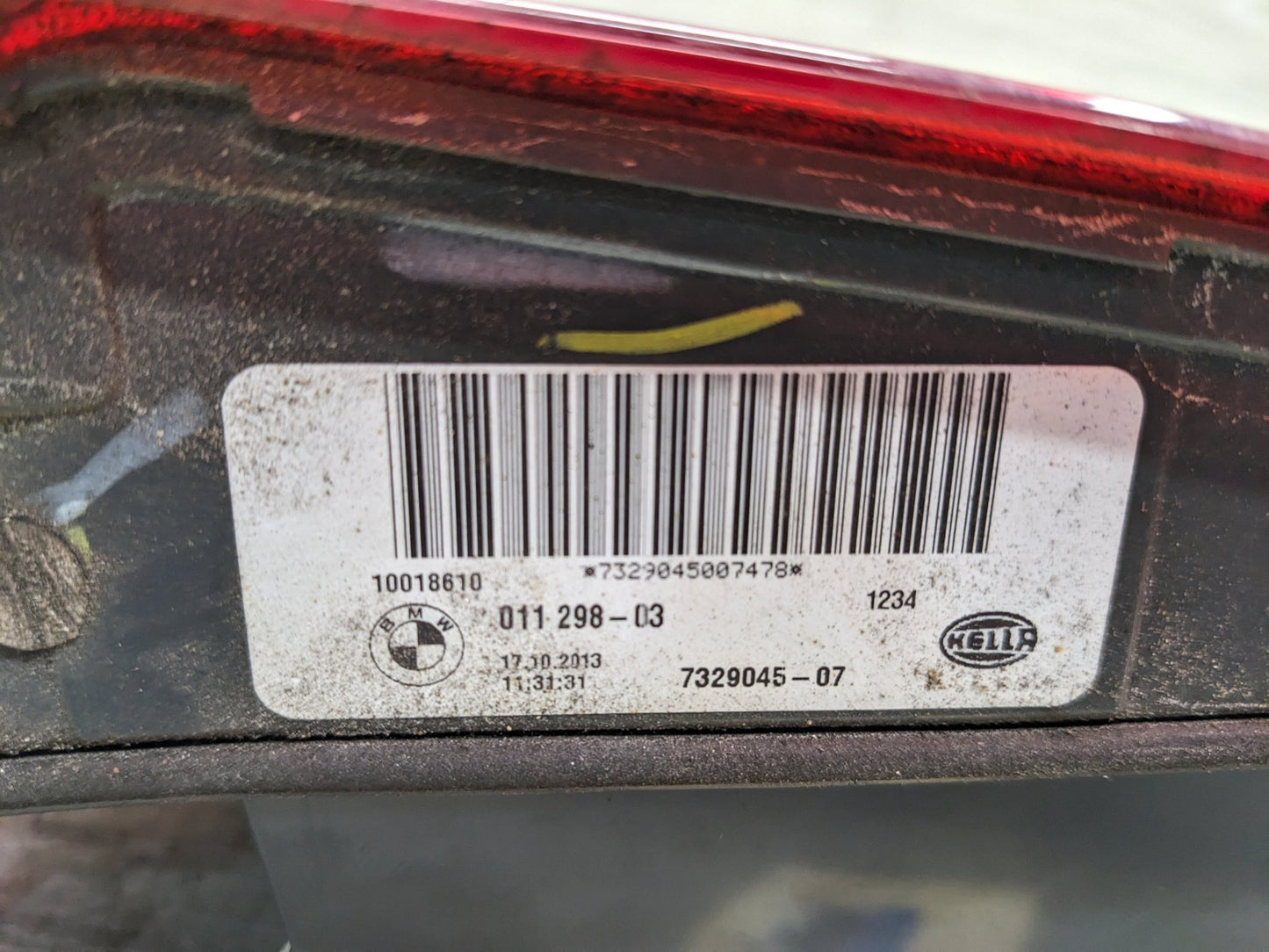 14-18 OEM BMW F15 F85 X5 M Rear Left Driver Side LED Inner Stop Tail Light