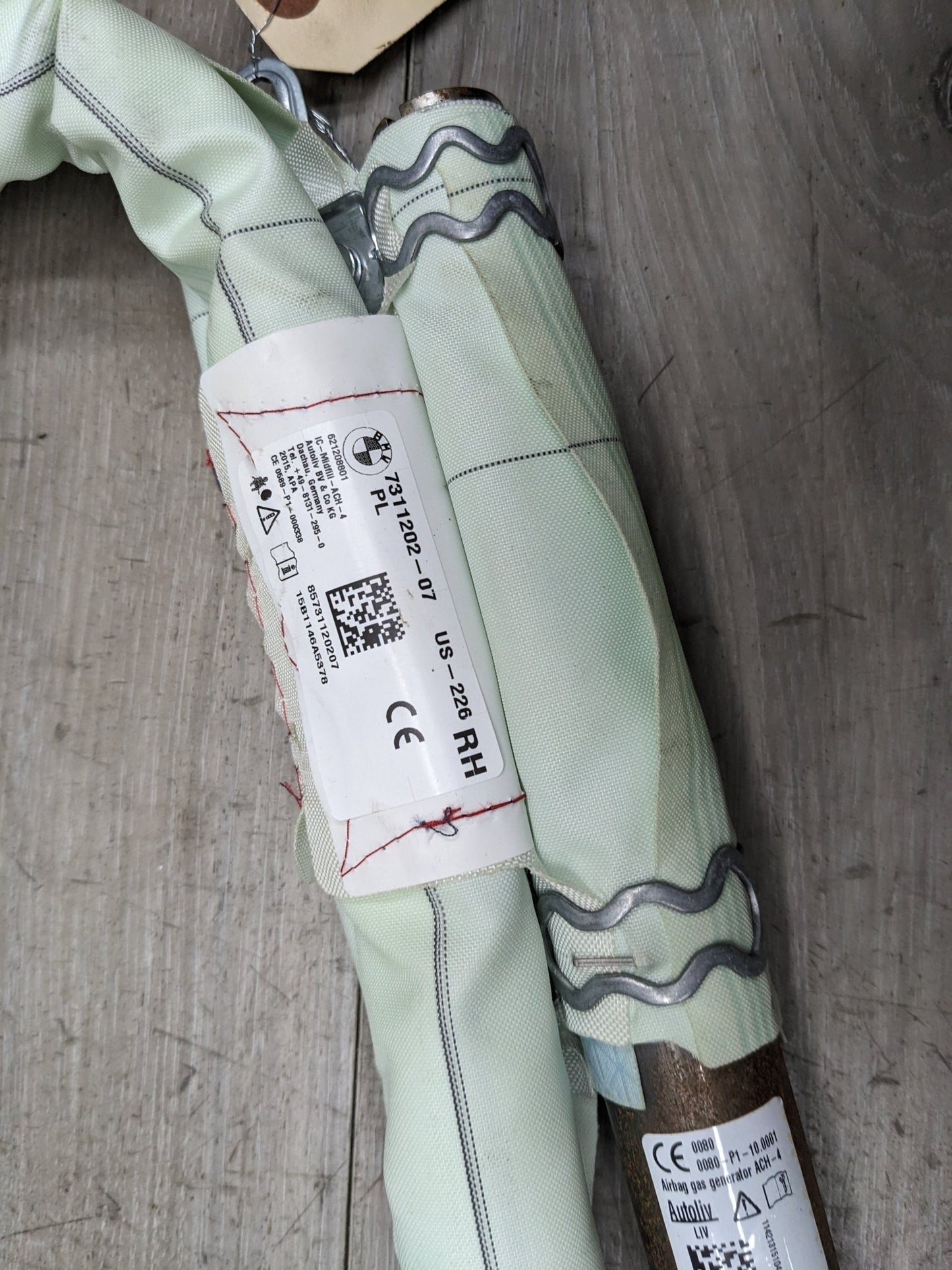 OEM BMW F30 F80 F36 M2 M3 Right Passenger Top Roof Head Air Bag Airbag Curtain
