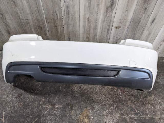 08-13 OEM BMW E88 E82 135i M-Sport Rear Bumper Cover Complete W/O PDC White