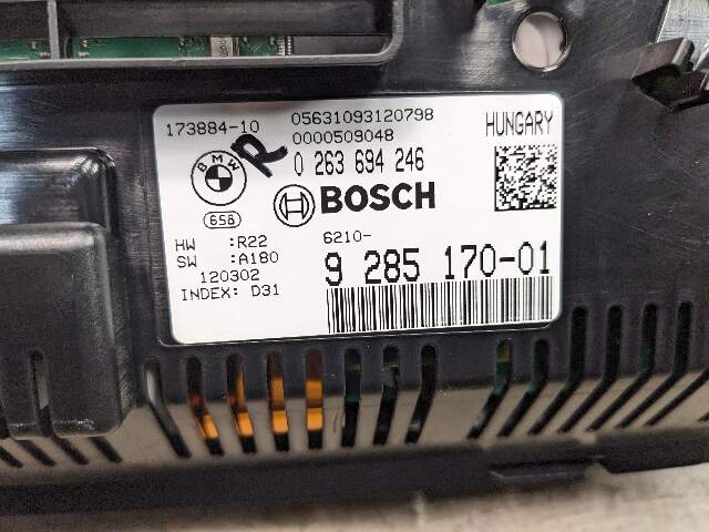 12-19 OEM BMW F10 M5 F12 F13 F06 M6 Instrument Cluster Speedometer Bosch
