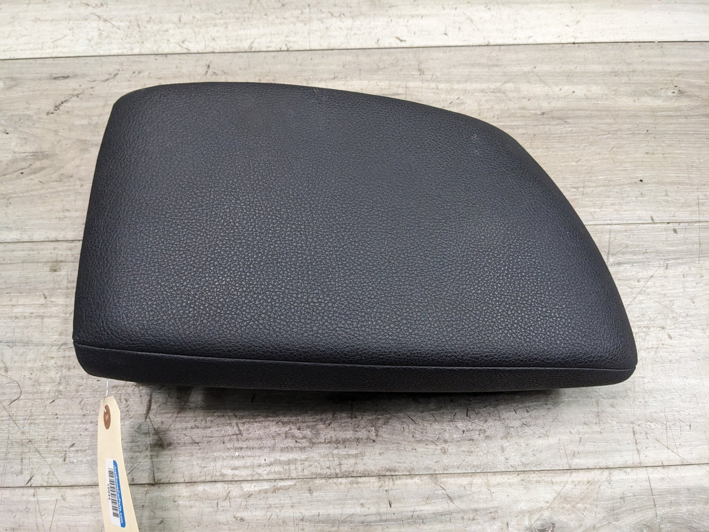 14-17 OEM BMW F22 Center Armrest Tray Console Sensatec Black Imitation Leather
