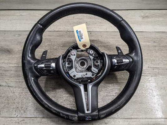 OEM BMW F80 F82 F87 M2 M3 M4 Steering Wheel M SPORT Black Leather w/ Shifters