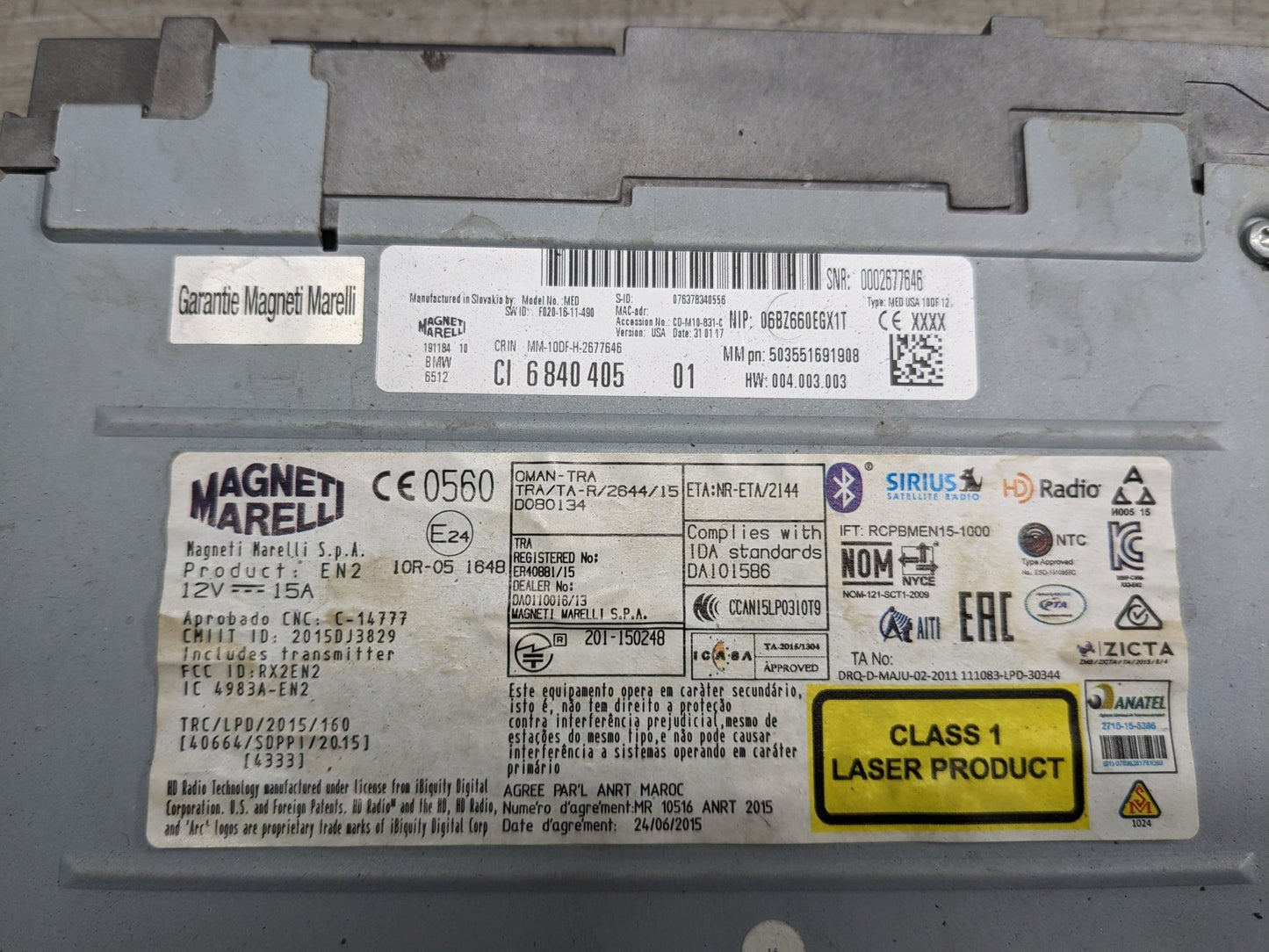 12-18 OEM BMW F06 F10 F13 F15 F16 F22 F23 F30 F32 F33 F36 F80 F82 F83 CD PLAYER