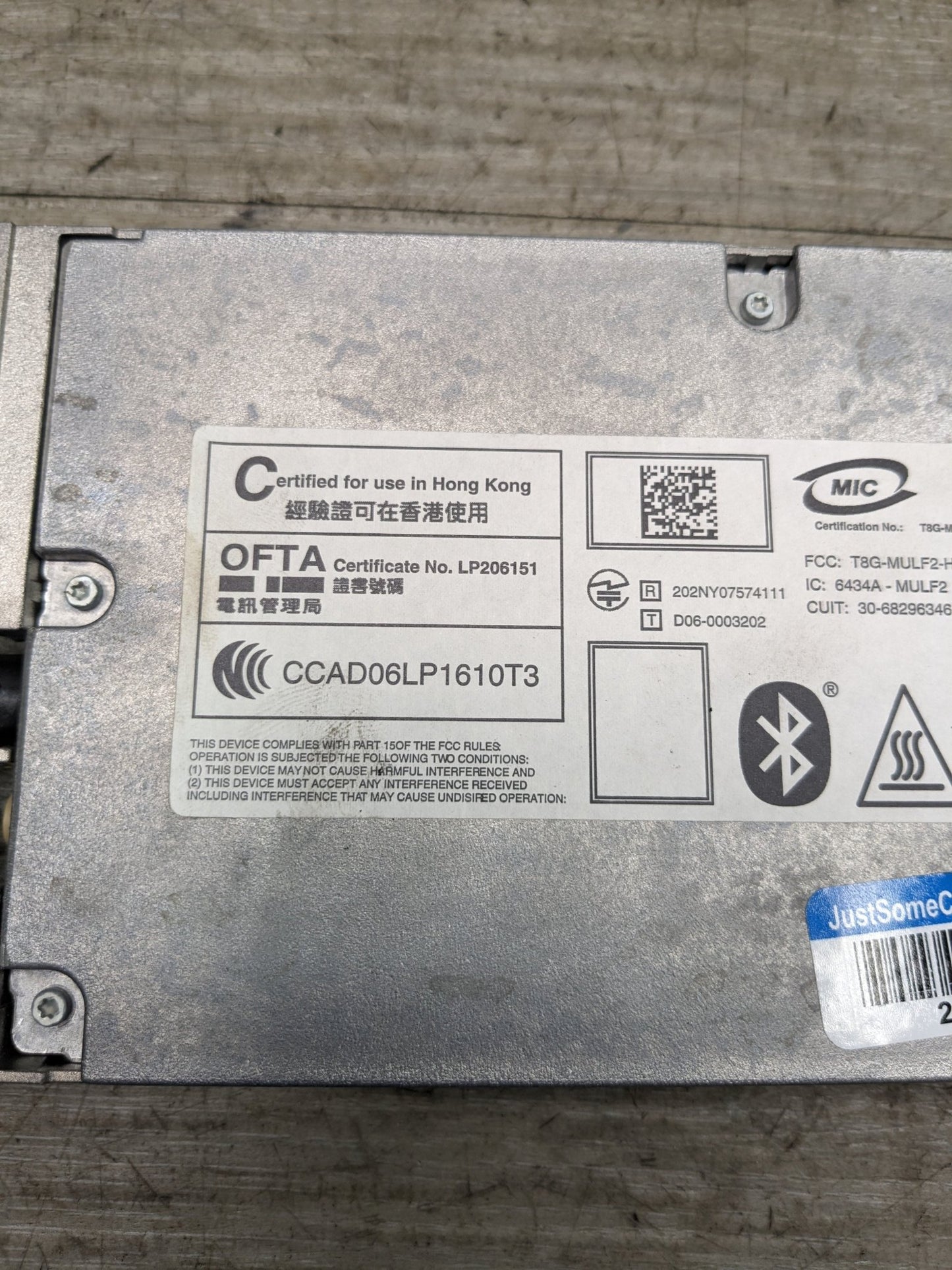 06-17 OEM BMW E88 E90 E93 F10 F01 High Basis SVS MULF2 Becker Bluetooth Module