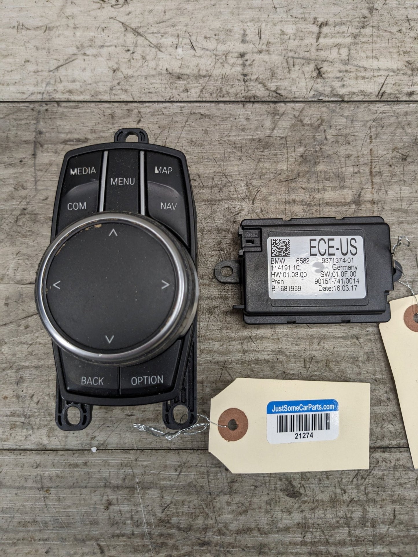 OEM BMW F22 F30 F32 M3 M4 X5 iDrive Navigation Controller Knob NAV Button NBT