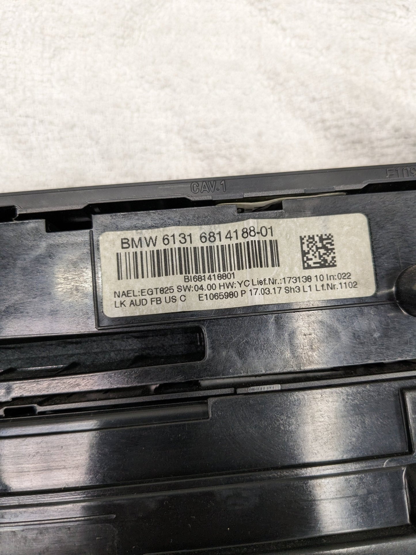 12-16 OEM BMW F22 F23 F32 F30 M4 M3 AC Heater Control Panel Radio Media Buttons
