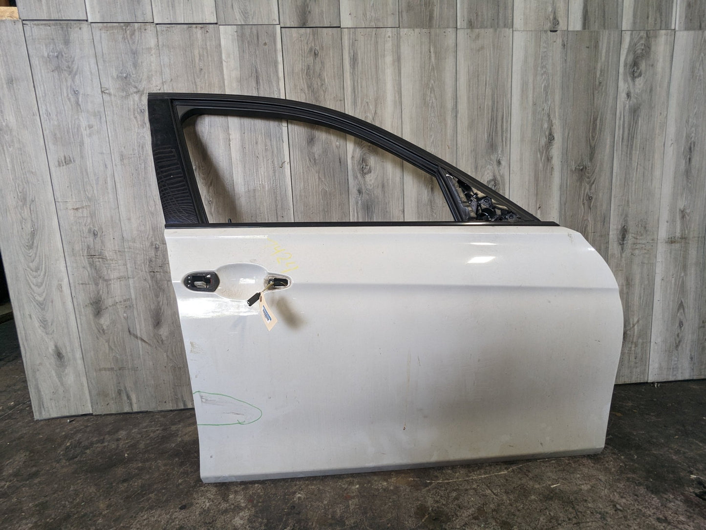 12-18 OEM BMW F30 F80 Sedan Front Right Passenger Door Shell Panel w/Glass White