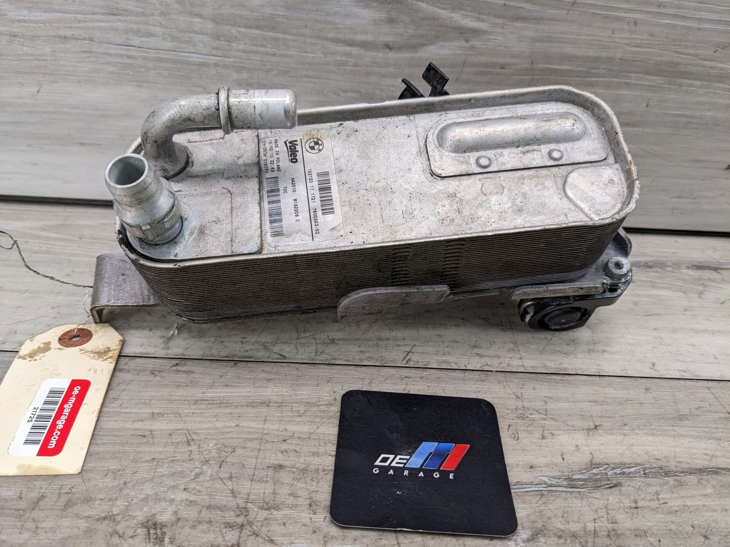 12-16 OEM BMW F22 F23 F30 F32 F36 Transmission Oil Cooler Heat Exchanger Valeo