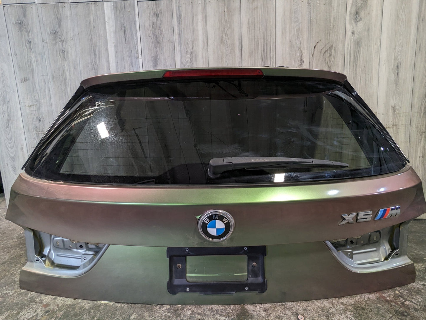 14-18 OEM BMW F15 F85 X5 Rear Trunk Lid Tail Gate Upper Door W/ Glass Gray