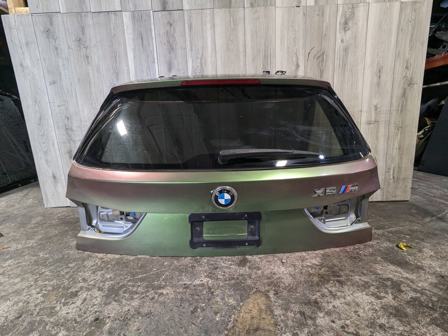 14-18 OEM BMW F15 F85 X5 Rear Trunk Lid Tail Gate Upper Door W/ Glass Gray