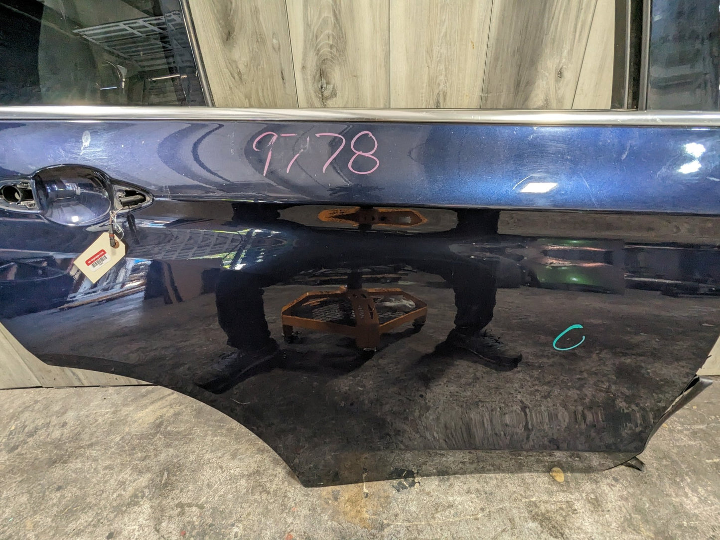 14-18 OEM BMW F15 F85 X5 M REAR RIGHT Passenger Side Door Shell Panel Blue