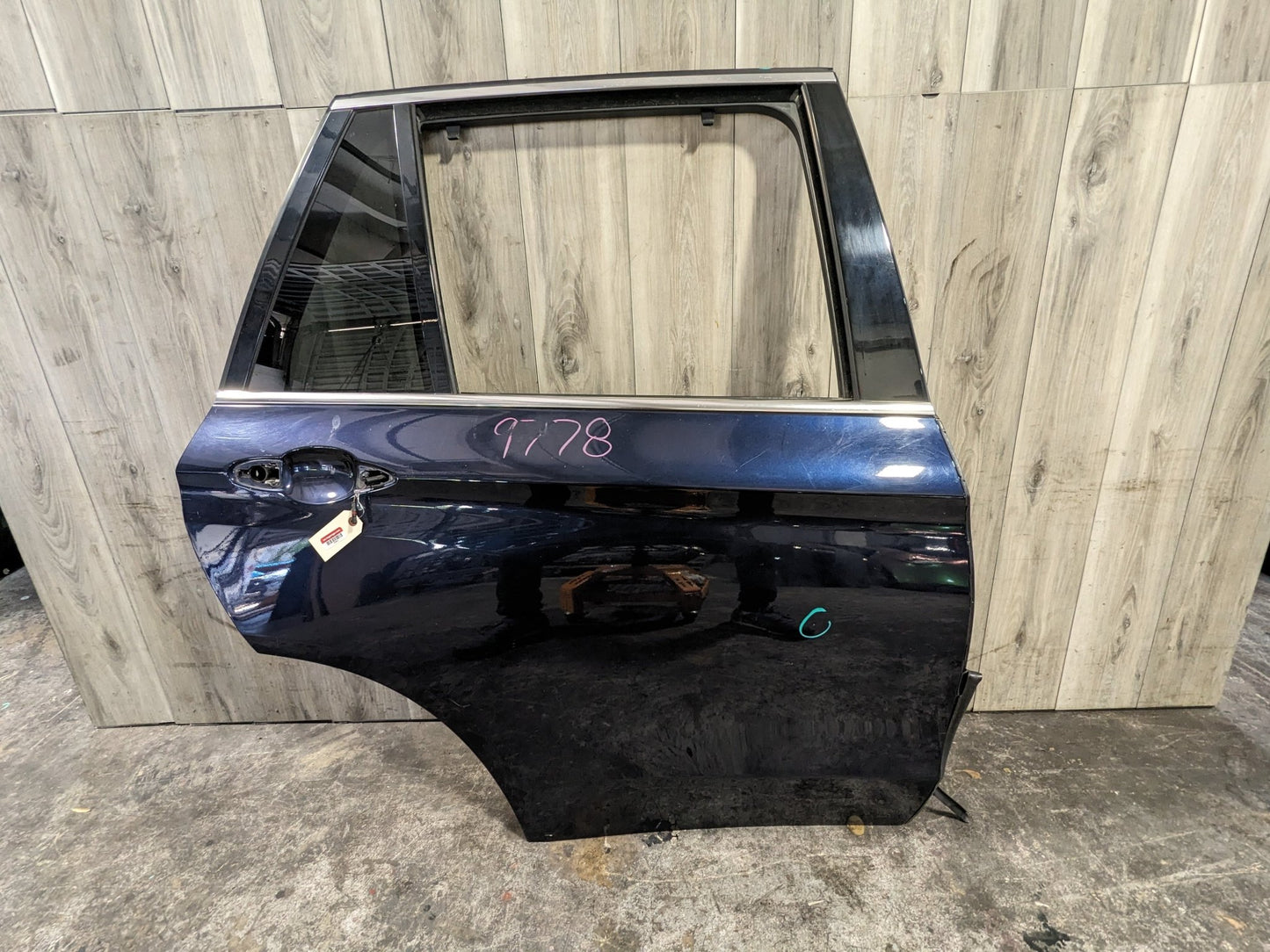 14-18 OEM BMW F15 F85 X5 M REAR RIGHT Passenger Side Door Shell Panel Blue