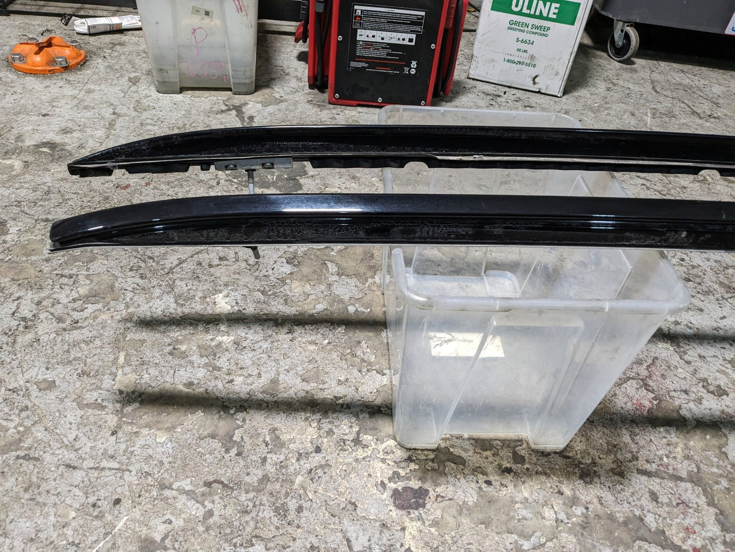 12-18 OEM BMW F15 F85 X5 X5M Left Right Roof Rail Railing Black SET