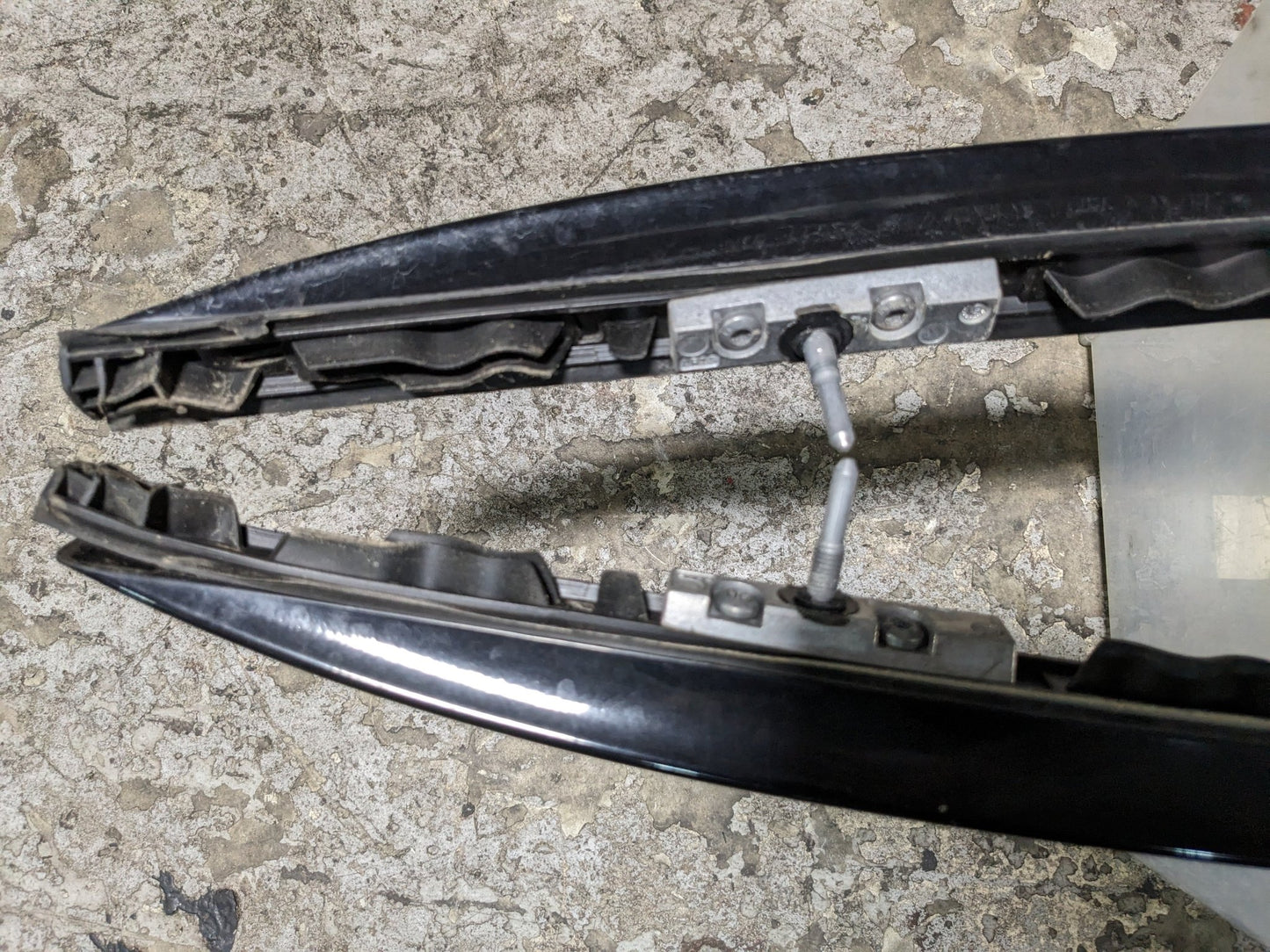 12-18 OEM BMW F15 F85 X5 X5M Left Right Roof Rail Railing Black SET